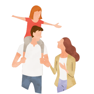 子育て中のパパママ